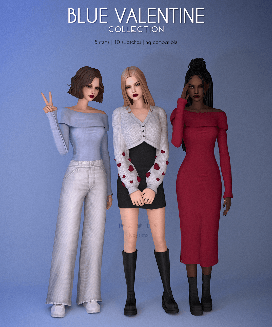 Скриншот мода Коллекция одежды Blue Valentine